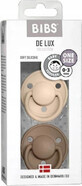 BIBS De Lux Silicone pacifiers, one size, vanilla/dark red 0-36m 2 pcs