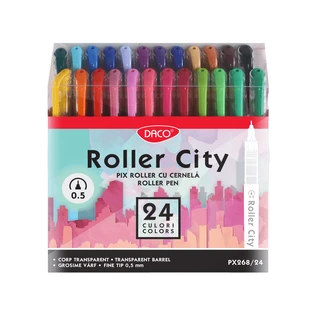 Satz mit 24 Roller City-Stiften, PX268/24, Daco