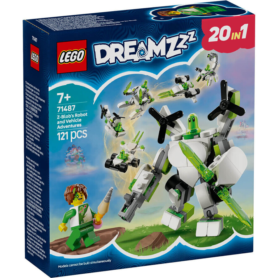 Z-Blob's robot en voertuig avonturen, 71487, + 7 jaar, Lego