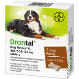 Drontal Dog Flavour XL 175 mg comprimidos, 2 unidades