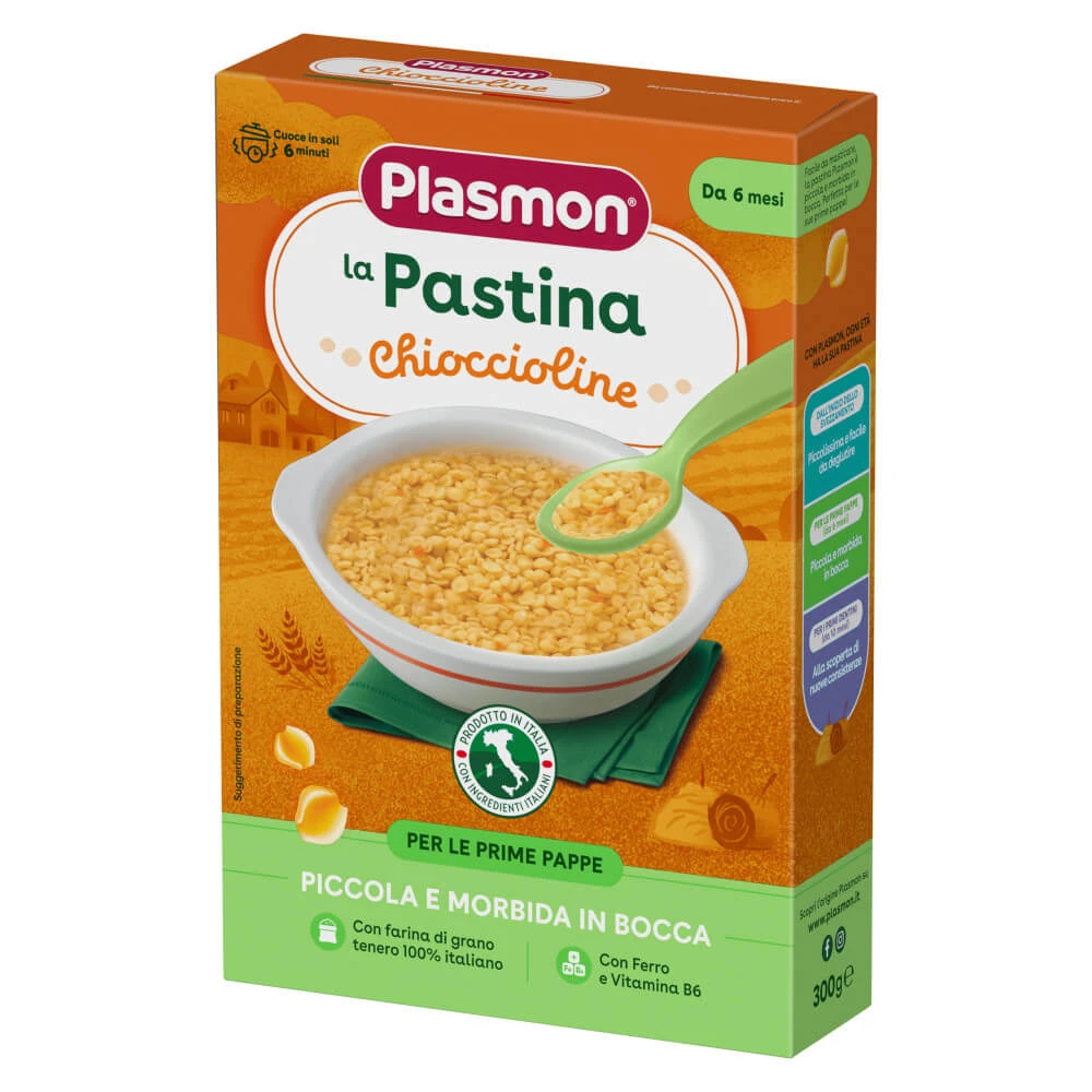 Baby Pasta Chioccioline Melcisori, +6 months, 300 g, Plasmon