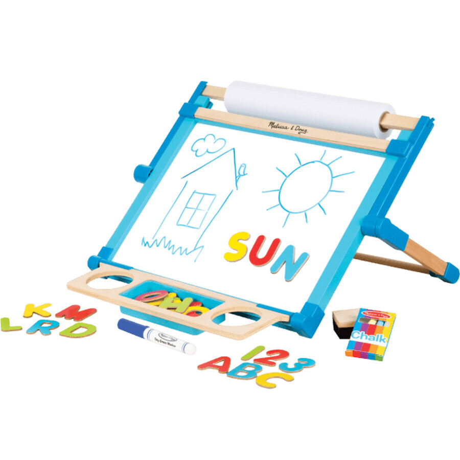 Drawing set with table easel and accessories, 3 years+, Melissa & Dooug