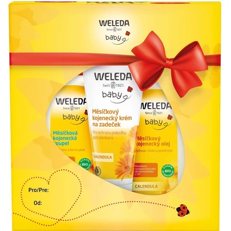 Weleda Calendula baby set - bain bébé + crème + huile