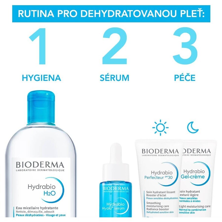 Bioderma Hydrabio H2O Eau micellaire pour peaux déshydratées 500 ml