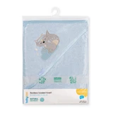 Bamboo fiber bath towel, 100 x 100 cm, Blue, Babyono