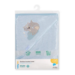 Badhanddoek van bamboevezel, 100 x 100 cm, Blauw, Babyono