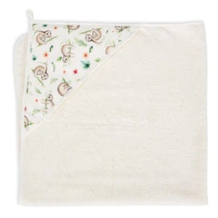 Bath Towel with Hood for Children, 100x100cm, Printed line lazy, Ceba Baby