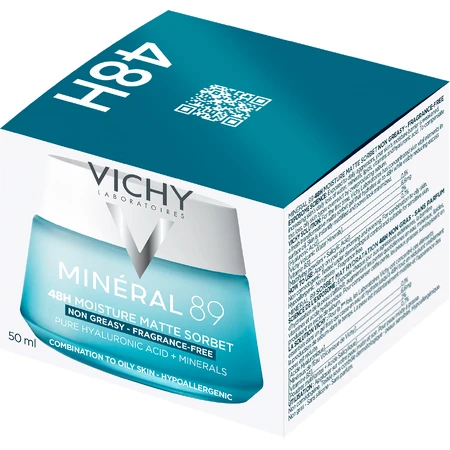 Vichy Mineral 89 48H matterende hydraterende sorbet 50 ml