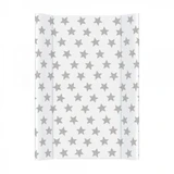 Wickeltisch mit Einlage und offener Platte, 50x70 cm, graue Sterne, Ceba Baby