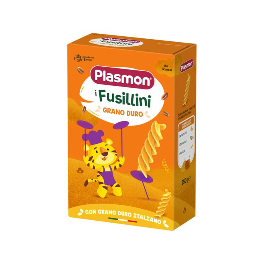 Fusilli pasta hard wheat, 250 g, Plasmon
