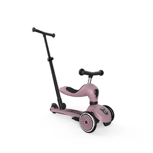 Kinderstep met zitje en stuur 3 in 1 Highwaykick 1, 1-5 jaar, Push and Go Wildberry, Scoot & Ride