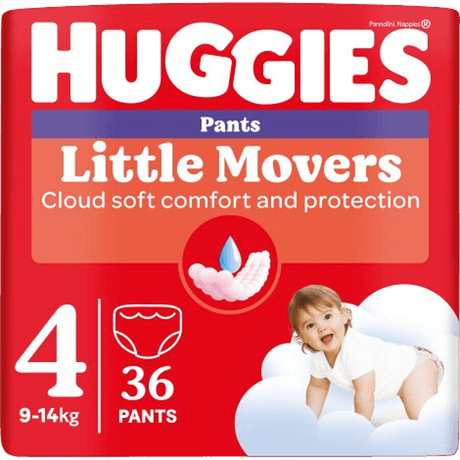 Huggies® Little Movers Broekjes 4, 36 stuks