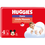 Huggies® Little Movers Broekjes 4, 36 stuks Huggies® Little Movers Broekjes 4, 36 stuks