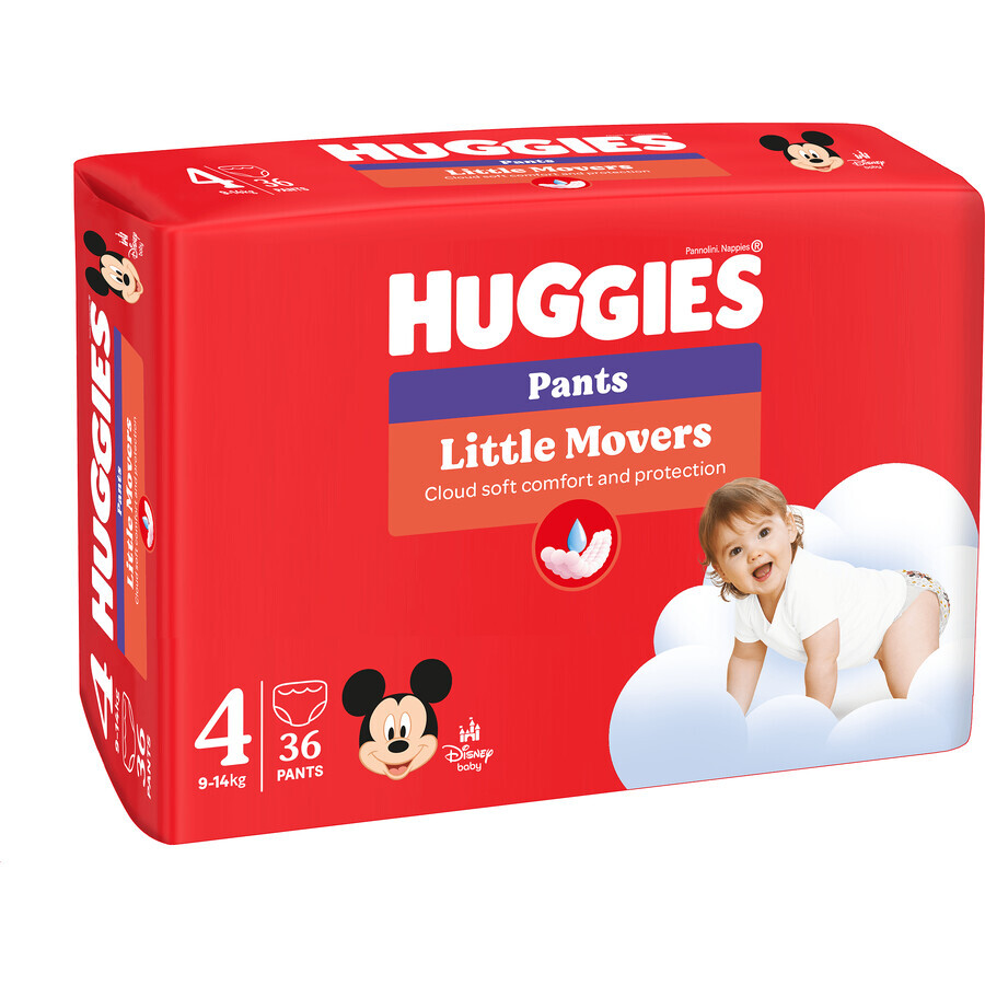 Huggies® Little Movers Broekjes 4, 36 stuks