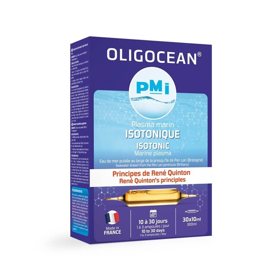 Plasma marino isotonico, 30 fiale x 10 ml, Oligocean