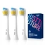 Set of 3 refills for electric toothbrush P100, White, JTF
