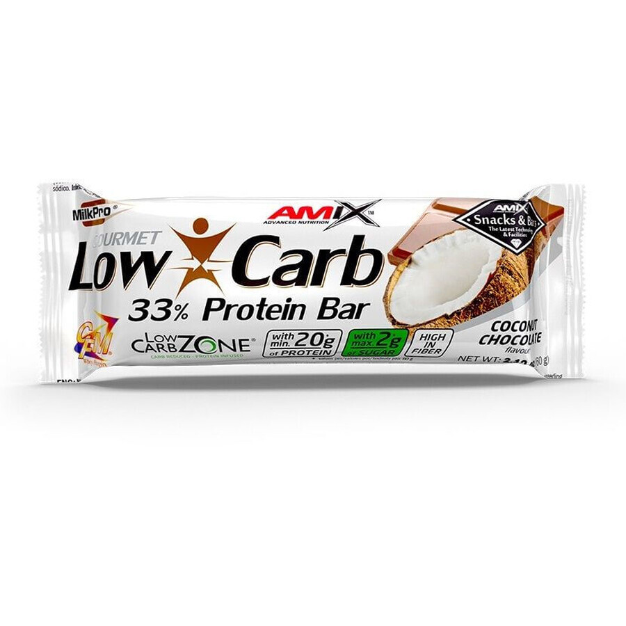 Amix Low-Carb 33% Protein Bar, Kokosnuss-Schokolade 15 x 60 g