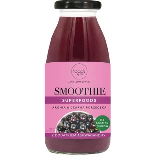 Batido de aronia con grosella negra y ashwaganda, 250 ml, Foods By Ann