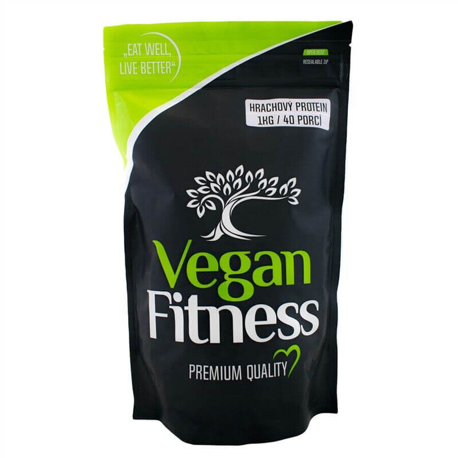 Vegan Fitness 100% rohes Erbsenprotein 1 kg