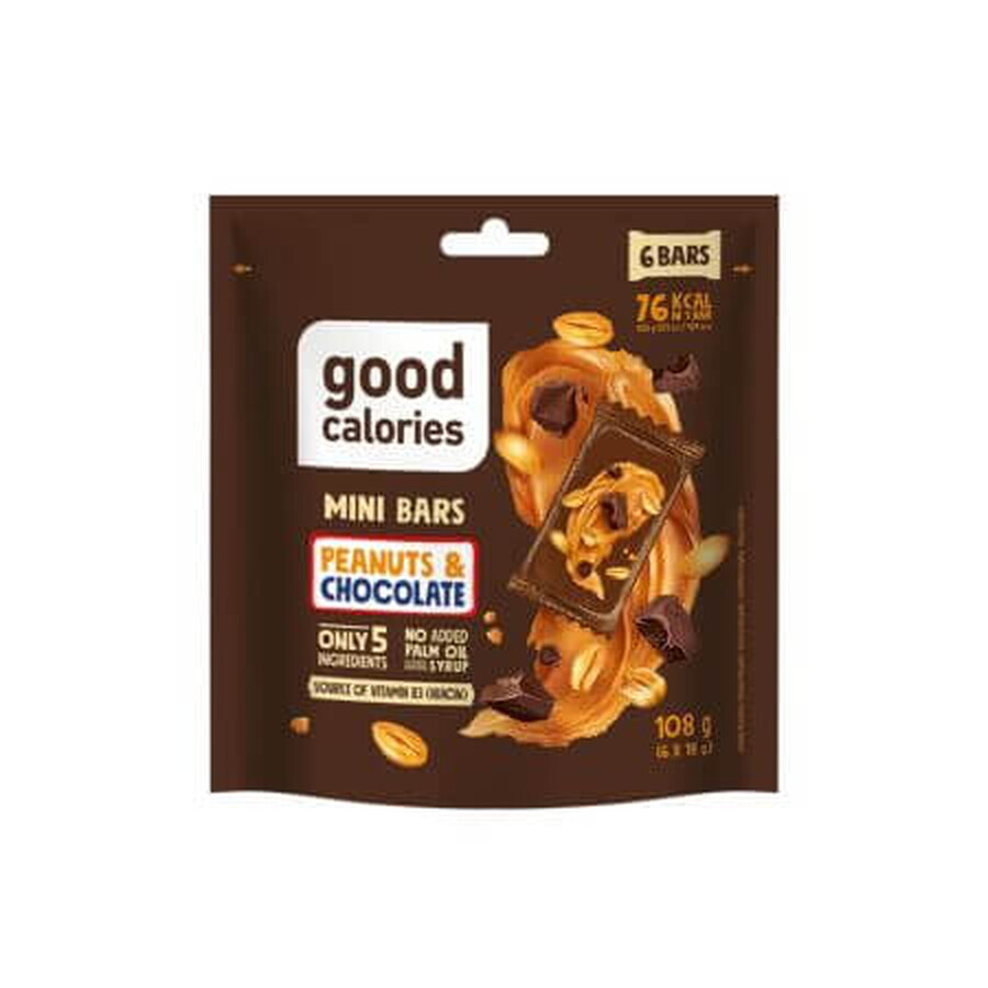 Mini chocolate hazelnut bars, 108 g, Good Calories