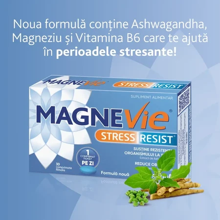 MagneVie Stress Resist met ashwagandha, 2 x 30 tabletten, Sanofi