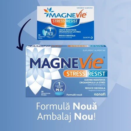 MagneVie Stress Resist met ashwagandha, 2 x 30 tabletten, Sanofi