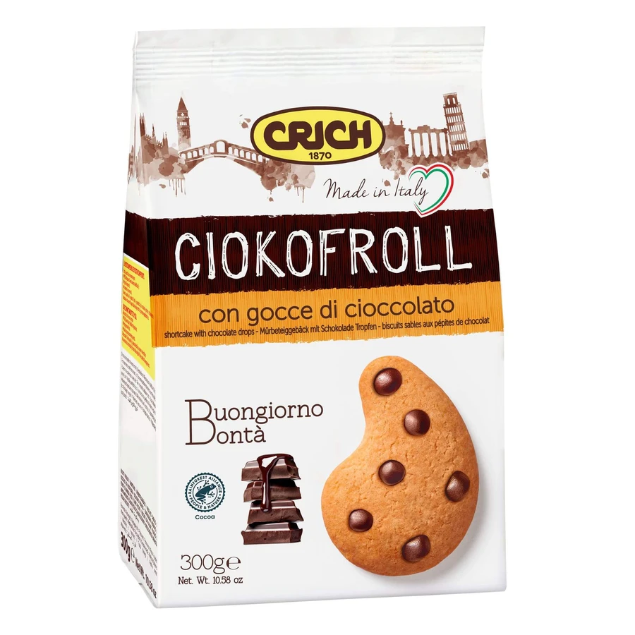 Ciokofroll-Kekse, 300 g, Crich