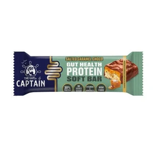 Barretta proteica al caramello salato, 50 g, The GUTsy Captain