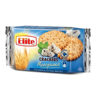 Mediterranean Cracker with Oregano and Feta Cheese Elite, 105 g, Elbisco