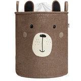 Cesta Plegable Premium, XL, 63 L, Marrón Oso, Sipo