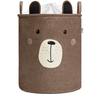 Premium folding basket, XL, 63 L, Bear Brown, Sipo