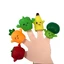 Set of 5 silicone fruit and vegetable puppets, + 3 years, TL-32, AcSmart