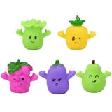 Juego de 5 marionetas de silicona de frutas y verduras, + 3 años, TL-33, AcSmart