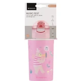 Becher mit Strohhalm und Band Music Fest, 450 ml, Rosa, Kikka Boo