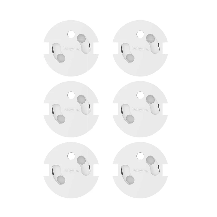 Jeu de 10 protecteurs de prise avec système rotatif, Babyono