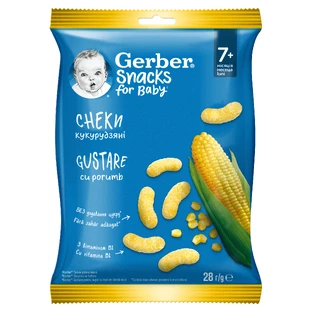 Snacks snack with corn, +7 months, 28 g, Gerber