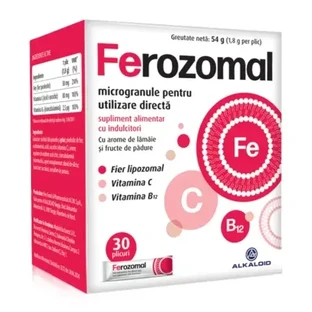 Ferozomal, 30 sobres, Alcaloide