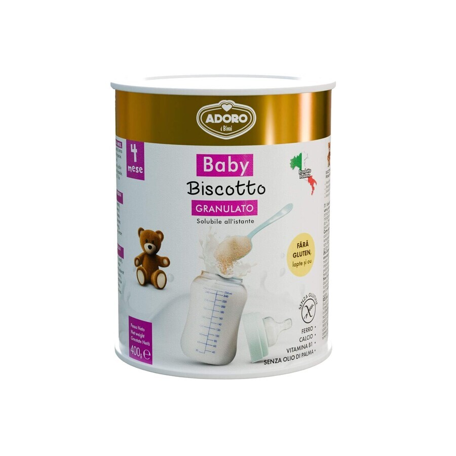 glutenvrije granulaatkoekjes, +4 maanden, 400 g, Adoro