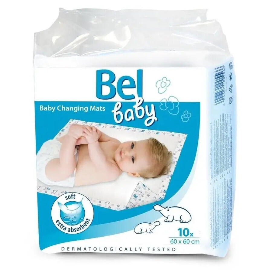 Tapis à langer Bel Baby, 60x60 cm, 10 pièces, Hartmann