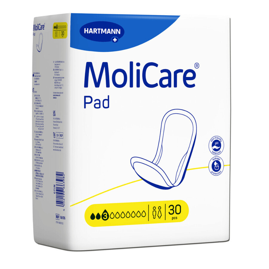 Leichte Inkontinenzeinlagen MoliCare Pad, 30 Stück, Hartmann