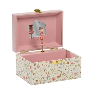 Caja de música para joyería, 3 años+, Rosa, Little Dutch