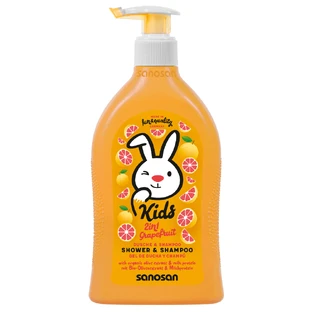 Douchegel en shampoo, Grapefruit, 400 ml, Sanosan Kids