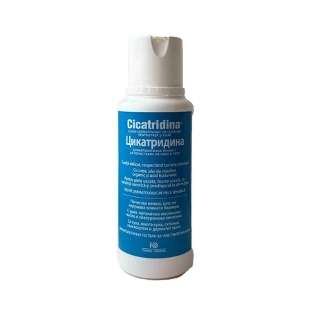 Dermatologische reinigingsvloeistof voor gezicht en lichaam, 250 ml, Cicatridina