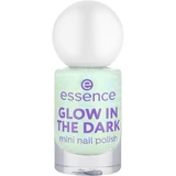 Mini Glow in the dark nail polish, 01 Green, 5 ml, Essence