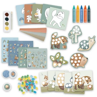 Caja de Actividades Creativas Amigos del Bosque, 3 años+, Little Dutch