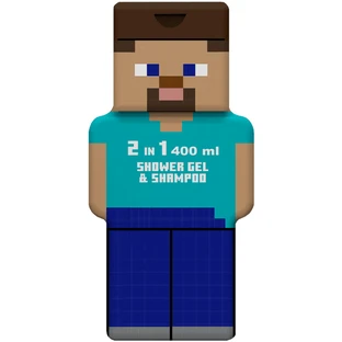 Duschgel und Shampoo 2 in 1, Minecraft Steve, 400 ml, Air Val