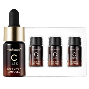 Suero facial con vitamina C pura Deep Vita C, 3x10 ml, Medicube