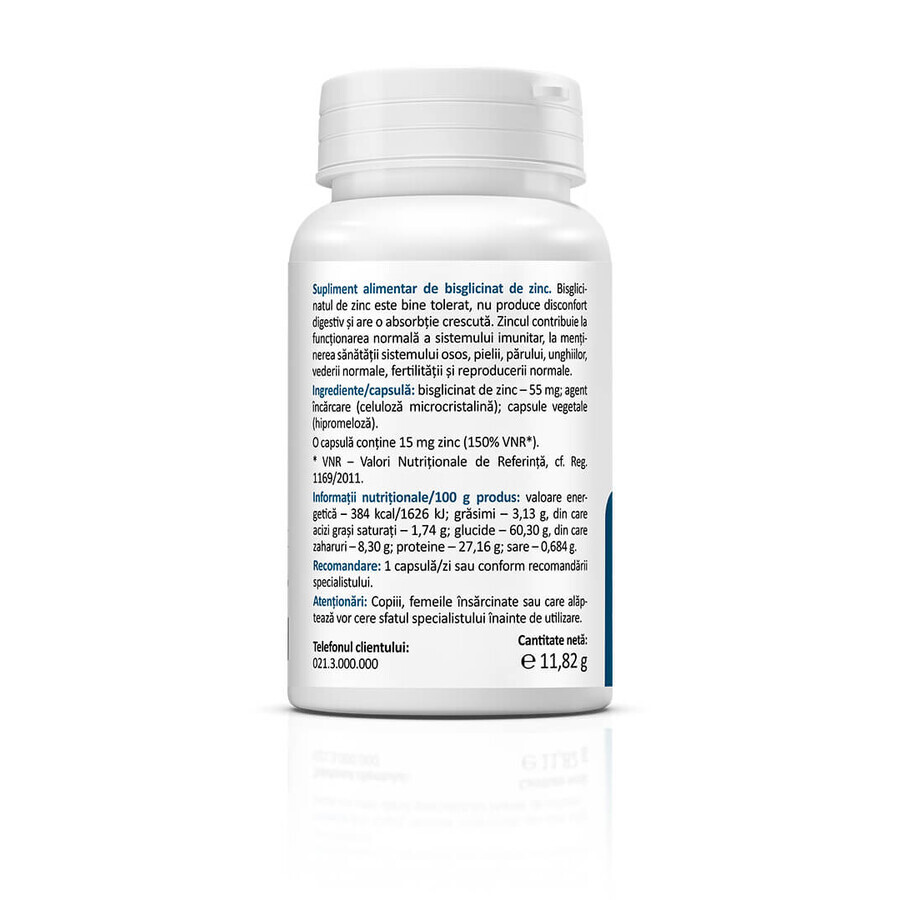 Bisglycinate de zinc, 60 gélules, Zenyth