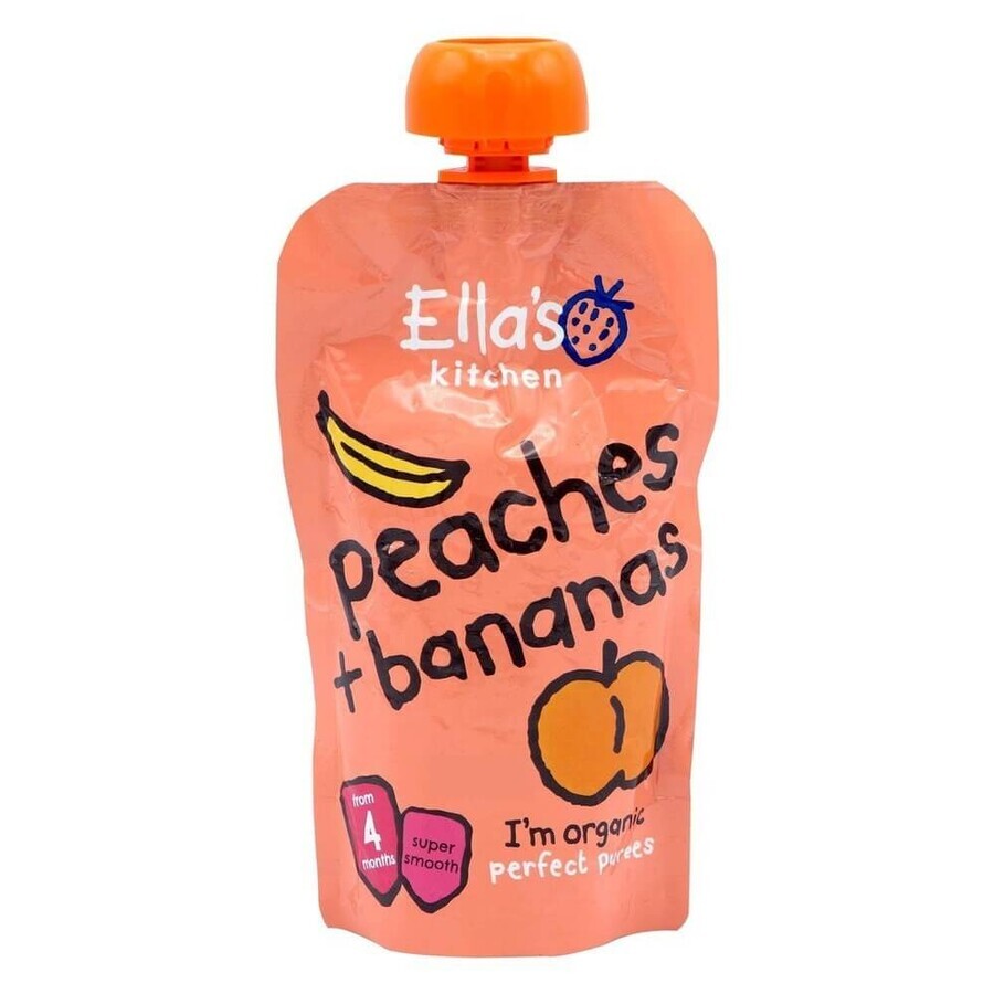 Winkel op Biologische perzik- en bananenpuree, 120 g, Ella's Kitchen Biologische perzik- en bananenpuree, 120 g, Ella's Kitchen