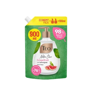 Vloeibare zeep met grapefruit en citroengras Nature Elixir, 900 ml, Teo